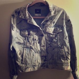 Urban Outfitters denim jacket with print